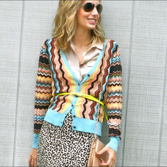 Missoni for Target Sweaters - MISSONI TARGET Chevron Cardigan Knit Boho Fall